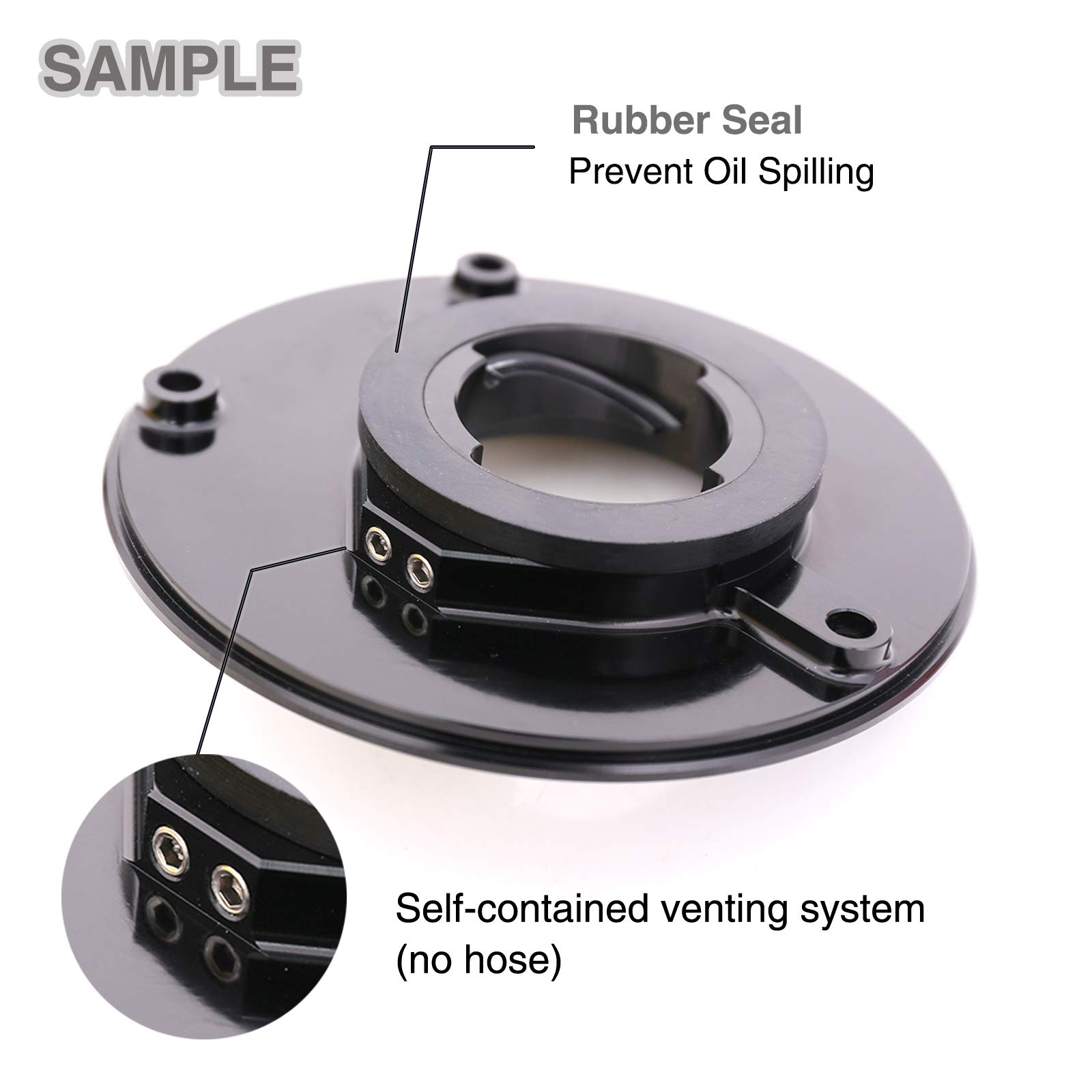 Amazon.com: MC MOTOPARTS Red REVO-B Quick Lock Fuel Tank Cap